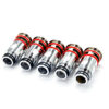 D-Coil Replacement Coils, Meshed 0.15 Ohm, Sub Ohm Coil, Ideal for DTL, 55W-65W, Leak-Resistant, Works With X-Priv Plus, X-Priv Solo, 2mL Capacity, Vaping Coils, Pack of 5, No Nicotine