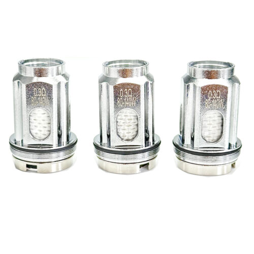V18 Mini Meshed Replacement Coils, 0.33 Ohm, Works With G-Priv 4, Fortis, R-Kiss 2, Vaping Coils, Pack of 5, No Nicotine