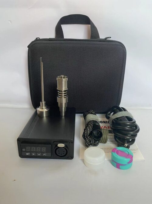 Digital Temperature Controller Kit with Hybrid Quartz Accessories, Portable 110V Digital Temperature Controller, 10mm/14mm/18mm Joint, Black